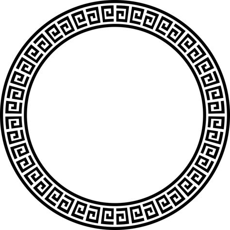 Decorative, Ornamental, Greek, Frame, Border, Abstract Greek Pattern, Vector Border, Pencak Silat, Mandala Design Pattern, Circle Labels, Cloud Drawing, Circle Frames, Greek Key, Stencil Painting