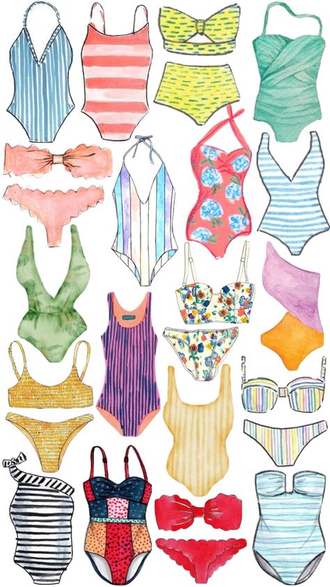 #summer #swimsuit #bathingsuit #swim #swimsuits #summerstyle #beachstyle Swimsuit Illustration, Wanna Recreate, Clothing Reference, Swimming Costume, Beach Style, Bathing Suits, Summer Fashion, Women's Clothing, Swimming