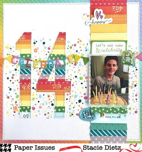 Birthday Scrapbook Layouts, Birthday Scrapbook Pages, Couple Scrapbook, Bridal Shower Scrapbook, Scrapbook Design Layout, Scrapbook Layout Sketches, Birthday Scrapbook, Kids Scrapbook, Supply List