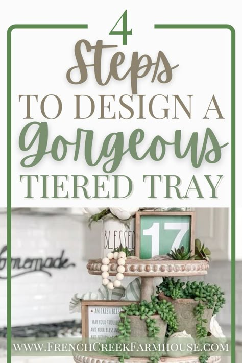 How To Decorate A Two Tier Tray, Farmhouse Kitchen Tiered Tray Decor, Kitchen Tiered Tray Decor Countertops, Modern Farmhouse Tiered Tray Decor, Farmhouse 2 Tier Tray Decor, How To Decorate A Farmhouse Living Room, Square Tiered Tray Decor, How To Style A 2 Tiered Tray, Tiered Tray Centerpiece