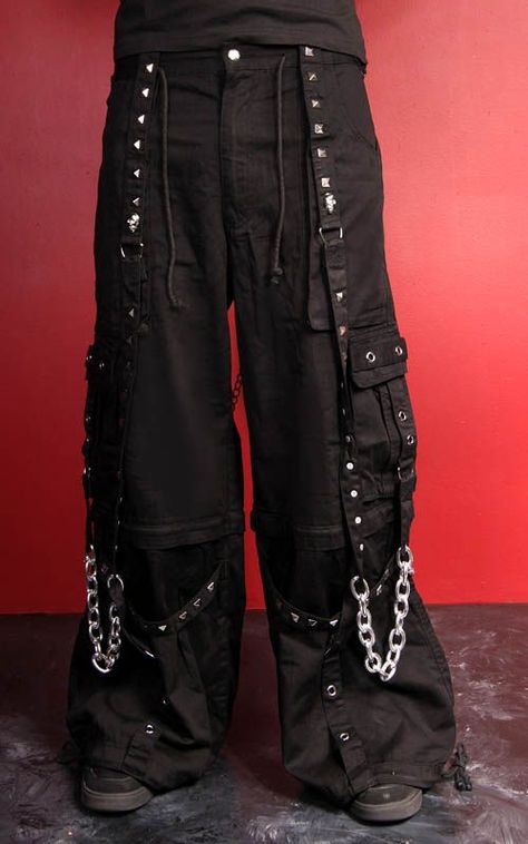 Cyberpunk Accessories, Tripp Pants, Emo Clothing, Gothic Jackets, Strap Pants, Design Jeans, Metal Clothing, Gothic Clothing, Emo Outfits