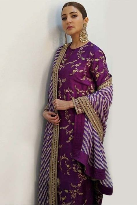 ... Suit Indian Women, Ethenic Wears, Heavy Anarkali, Iran Fashion, Regular Outfits, Western Suit, Suit Indian, Mehndi Outfit, Purple Suit