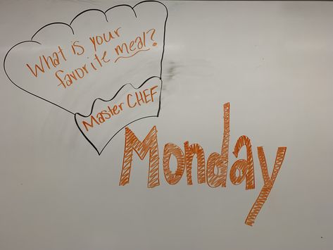 Question Of The Day High School, Monday Board Prompts, Monday Whiteboard Question, Monday Writing Prompts, Homeschool Whiteboard Ideas, Monday Whiteboard Message, Monday Whiteboard Prompt, Morning Questions, Whiteboard Questions