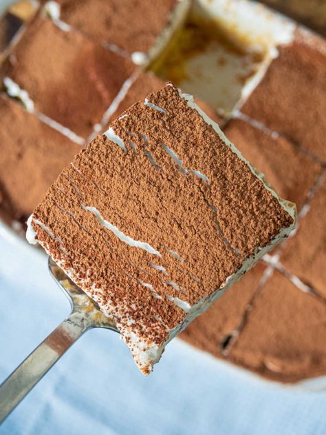 Tiramisu Poke Cake – 12 Tomatoes Chocolate Poke Cake Recipes, Tiramisu Poke Cake Recipe, Tiramisu Poke Cake, Grandma In Heaven, Chocolate Poke Cake, Creamy Coffee, Poke Cake Recipes, Decadent Chocolate Cake, Poke Cakes