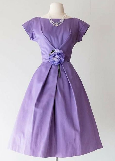 60s Purple Dress, Dresses 60s Style, 1960s Dresses, 1950s Outfits, Lavender Dress, Lavender Dresses, Fashion Collage, 80s Dress, All Things Purple