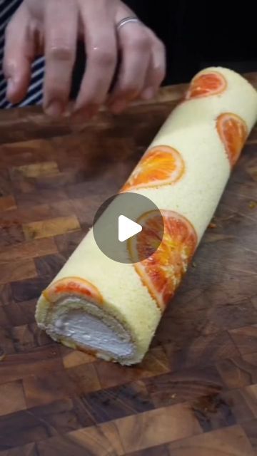 JJ. . ♡♡ on Instagram: "Orange roll cake" Orange Roll Cake, Orange Roll, Orange Rolls, Fancy Desserts, Roll Cake, Rolls, Dessert, Orange, Cake