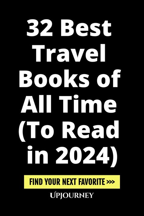 Explore the ultimate list of 32 best travel books of all time that you must read in 2024. Whether you're a globe-trotter or an armchair traveler, these captivating reads will transport you to different corners of the world through their compelling stories. Add these timeless classics and new releases to your reading list for a literary journey around the globe! Time Travel Romance Books, Best Non Fiction Books, Time Travel Books, Best Travel Books, Fiction Books To Read, Travel Books, The Best Books, Epic Journey, Best Books