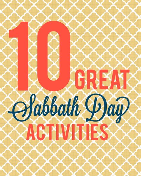 10 Great Sabbath Day Activities #lds Sabbath School Program Ideas, Lds Sunday Activities, Sabbath Day Activities, Sabbath Ideas, Family History Activities, Sabbath Activities, Scripture Graphics, The Sabbath Day, Bible Videos