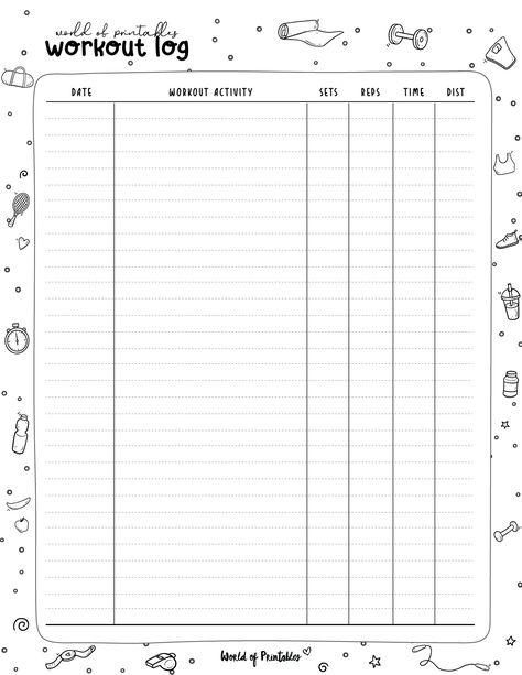 Stay on top of your workouts with our printable workout tracker. This free workout log template helps you plan and monitor your fitness routine. Download now and start tracking! Workout Log Template, Workout Tracker Printable Free, Tracker Printable Free, Workout Tracker Printable, Workout Log Book, Fitness Tracker Printable, Simple Workout, Printable Workout, Workout Tracker