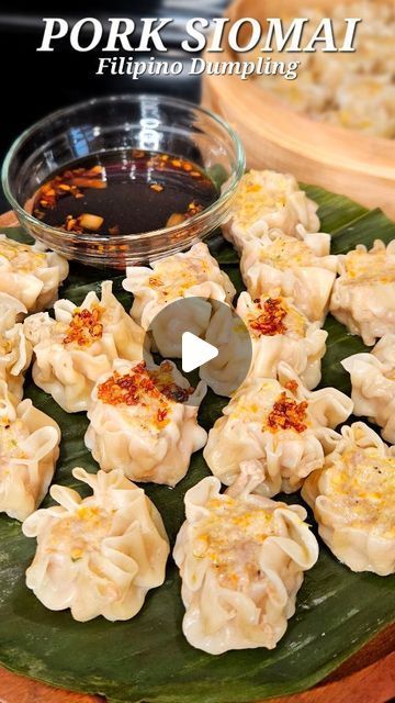 📝 FULL RECIPE is on my blog TitaBecky.com   These savory, succulent, and delicious Filipino PORK SIOMAI or pork dumplings are one of m... | Instagram Siomai Sauce Recipe Filipino, Pork Siomai Recipe Filipino, Siomai Recipe Filipino, Pork Siomai Recipe, Pork Siomai, Filipino Snacks, Pork Dumplings, Fried Garlic, Ground Pork Recipes