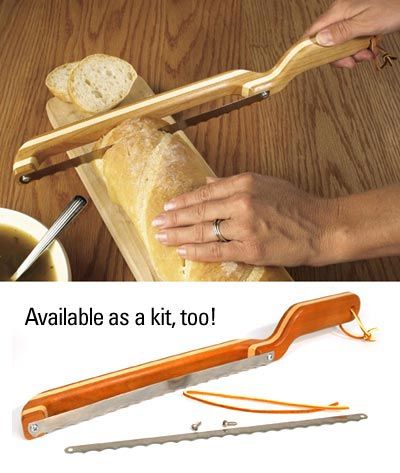 Slice and Serve Bread Knife Plan Downloadable Woodworking Plans, Woodworking Desk, Woodworking Kits, Wood Magazine, Small Woodworking Projects, Popular Woodworking, Woodworking Plan, Bread Knife, Woodworking Projects Plans