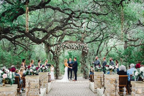 Texas Hill Country Wedding Venues, Forest Wedding Venue, Camping Wedding, Hill Country Wedding Venues, Camp Lucy, Texas Hill Country Wedding, Austin Wedding Venues, Smallest Wedding Venue, Austin Texas Wedding