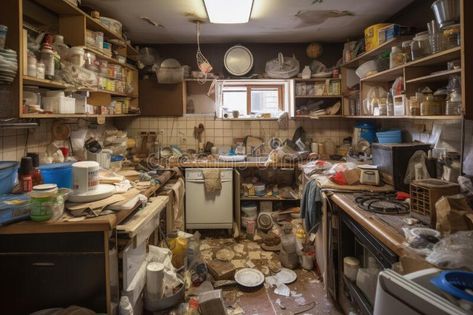 Very messy kitchen interior. Unwashed dishes. Generative AI royalty free stock photos Long Kitchen, Messy Kitchen, Dirty Dishes, Stock Photography Free, In Kitchen, Floral Designs, Kitchen Interior, Free Stock Photos, Geometric Shapes