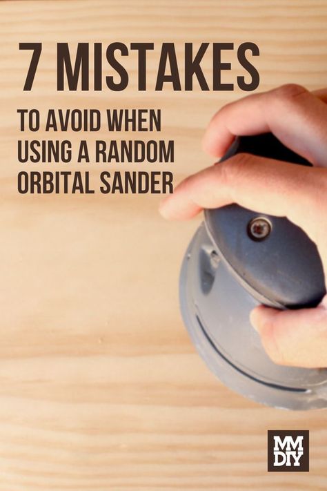 The random orbital sander is one of the first tools any maker or DIYer should own. In fact, I can’t think of another powered tool that I use more, on nearly every project involving wood. The design is simple, and right there in the name – they move, in a random circular pattern, to sand wood. // Tools // Constructions // Woodworking // Orbital Sander Tips, Sanding Furniture, Wood Sanders, Sanding Tips, Power Sander, Hand Sander, Sanding Wood, Orbital Sander, Sanding Tools