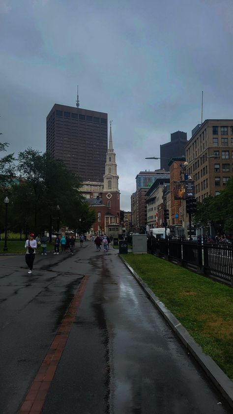 #gloomy #boston #rain #walk Rain Walk, Boston, Street View