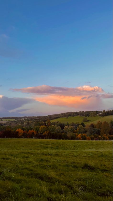 the chiltern hills Maple Hills Aesthetic, British Countryside Wallpaper, England Nature Aesthetic, Autumn Aesthetic England, Autumn In England, England Fields Aesthetic, Chiltern Hills, Autumn Hill, General Aesthetic