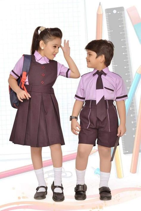 School Uniform Design Ideas, Kindergarten Uniform Ideas, Preschool Uniform Ideas For Kids, Teacher Uniform Schools Philippines, Kids Uniform Fashion, Elementary Uniform Ideas, Brown Uniform School, Pinafore School Uniform, Korean Kindergarten Uniform