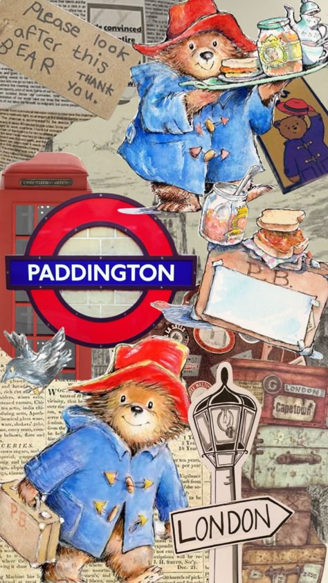 #myfirstshuffle #paddington #london #paddingtonbear Paddington Bear Themed Party, Paddington Bear Aesthetic, Paddington Wallpaper, Paddington Christmas, Paddington Birthday, Paddington Party, Paddington Bear Party, Oso Paddington, Cat Cardigan