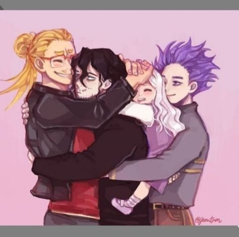 Aizawa Family, Erasermic Family, Anime Bebe, My Hero Academia Memes, Buko No Hero Academia, Boku No Hero Academia Funny, Anime Dad, My Hero Academia Episodes, Hero Academia Characters