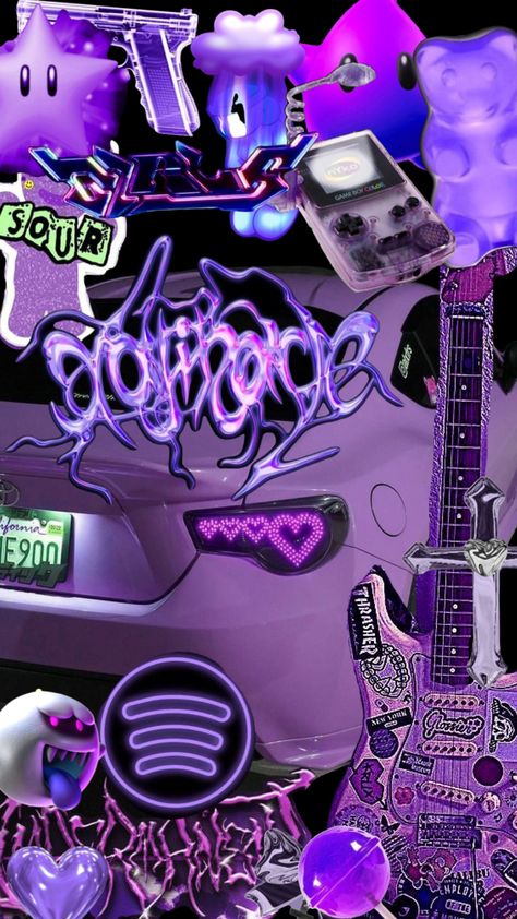 Cybercore Wallpaper Purple, Shrimpy Art, Purple Wallpaper Y2k, Chaotic Wallpaper, Goth Art Dark, Cool Wallpapers For Men, Pin Wallpaper, Dark Y2k, Purple Y2k