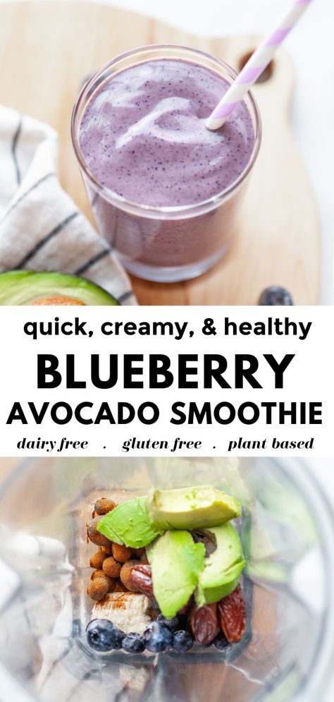 Date Smoothie Recipes, Blueberry Avocado Smoothie, Gut Diet, Avocado Smoothie Recipe, Easy Healthy Smoothie Recipes, Toddler Smoothies, Fodmap Snacks, Smoothie Diet Plan, Almond Smoothie