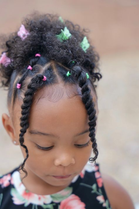 Curly Hair Toddler, Preschool Hairstyles, Easy Black Hairstyles, Black Baby Girl Hairstyles, Baby Girl Hairstyles Curly, Hairstyles Girl, Hairstyles Quick, Kid Hairstyles, Toddler Hairstyles