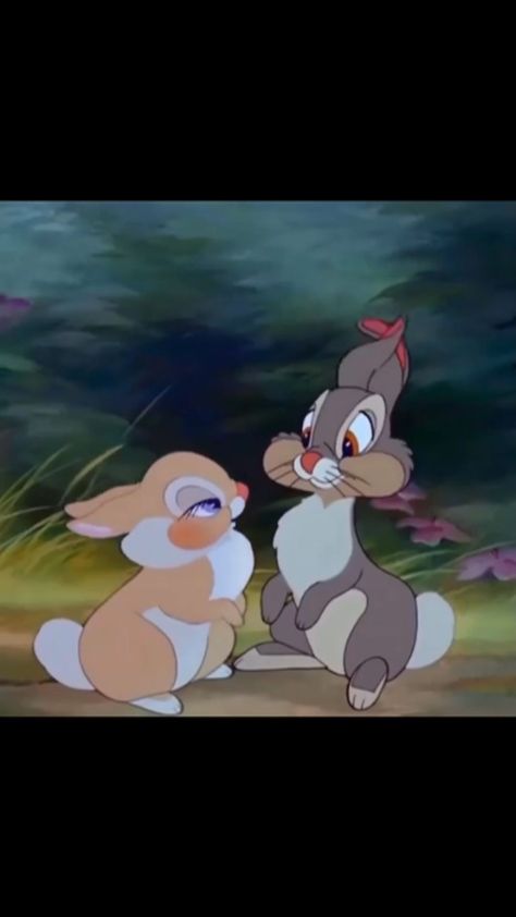 Miss Bunny And Thumper, Thumper And Miss Bunny Wallpaper, Thumper And Miss Bunny Drawing, Thumper Painting, Thumper And Miss Bunny, Couple Instagram Captions, Bambi 1942, Couple Instagram, Book Journals