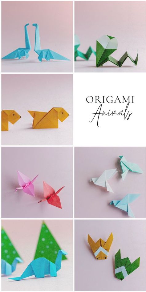 Origami Animals have been the top popular craft creature in the world of origami. Those animals comes in different shapes and sizes. No matter you are beginners or skilled for origami, there are some of the best ideas on this page. Origami Animals Step By Step, Origami Template, Marble Crafts, Easy Origami Animals, Origami Pig, Animal Origami, Step By Step Origami, Origami Animal, Origami Templates