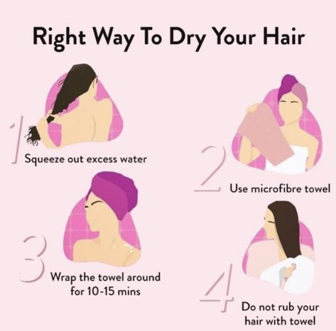 How To Properly Dry Your Hair, Natural Hair Care Routine, Healthy Hair Routine, Easy Care Hairstyles, Hair Mistakes, Hair Growing Tips, Good Skin Tips, Basic Skin Care Routine, Hair Tips Video