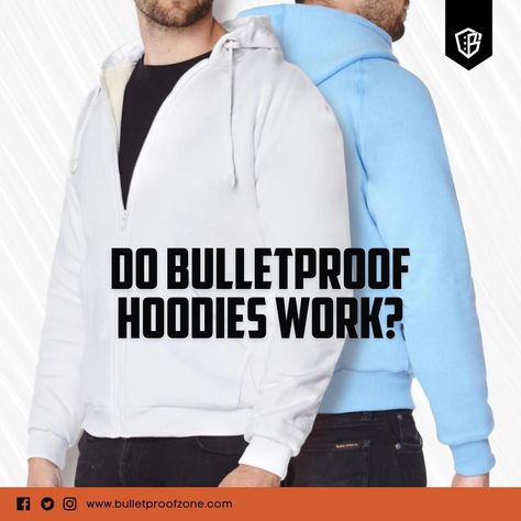 Do Bulletproof Hoodies Really Work? How? Find out more 👉 Bulletproof Clothing, Armor Hoodie, Bullet Proof Vest, Bullet Proof, Head Protection, Emergency Prepping, Body Armor, The Head, Military Fashion