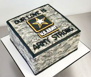 US Army Love Camouflage Grooms Custom Cake Deployment Party, Military Retirement Parties, Army Cake, Military Cake, Army Wedding, Patriotic Wedding, Military Party, Army's Birthday, Grooms Cakes