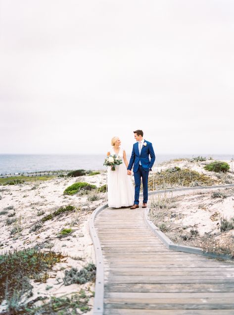 Allie & Luke's Asilomar Beach Wedding | Monterey Wedding Photographer - oliviamarshall.com Monterey Wedding, Ceremony Backdrop, Walking Down The Aisle, Beach Vibe, Monterey, Pretty Flowers, Beach Wedding, Bridal Party, Wedding Flowers