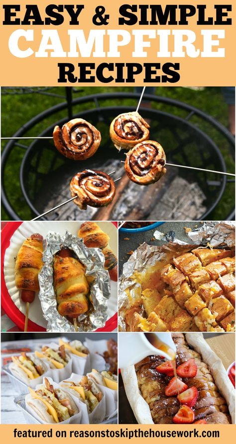 Easy Camping Dinners, Van Volkswagen, Campfire Recipes, Zelt Camping, Camping Snacks, Camping Dinners, Easy Camping Meals, Campfire Food, Campfire Cooking