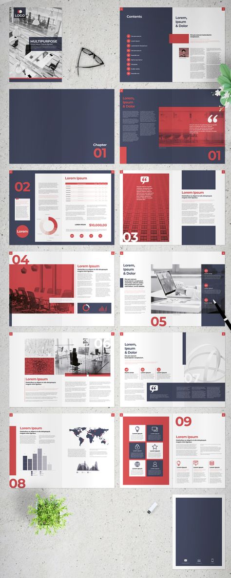 Booklet Design Layout, Red Elements, Annual Report Layout, Catalogue Design Templates, Report Design Template, Catalog Design Layout, Report Layout, Brochure Design Layouts, Mises En Page Design Graphique