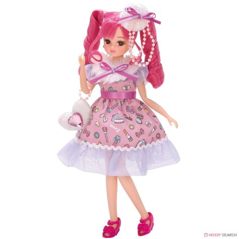 Special Hair Color, Licca Chan Doll, Doll Therapy, Licca Chan, Pink Tights, Hair Color Pink, Doll Stuff, Anime Dolls, Takara Tomy