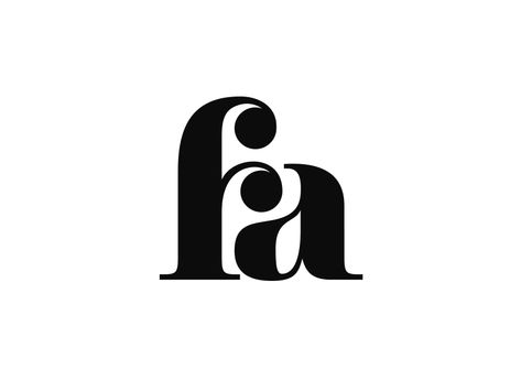 FA by Daniel Balazs Fa Monogram Logo, Fa Logo Design, F Lettering, F Font, Fa Logo, F Design, Clever Logo Design, F Letter, Streetwear Logo