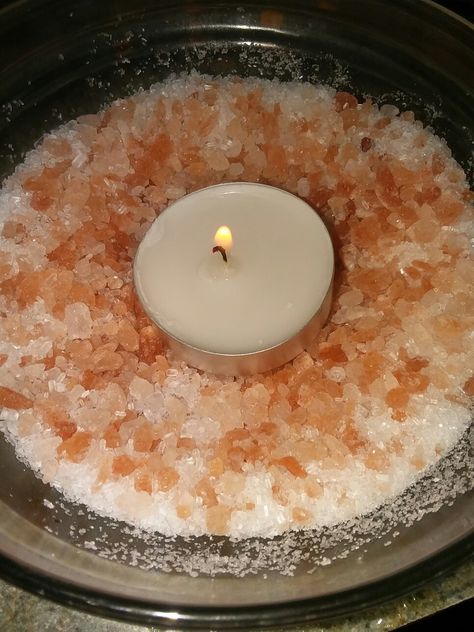 Homemade air freshener!! It's all natural and smells great! It's just: Himalayan salt, Epsom salt, a mason jar, any of your favorite essential oils and non scented candles.🕯😁 Smelling Salts, Homemade Air Freshener, Himalayan Sea Salt, Dinosaur Cards, Epsom Salt, Himalayan Salt, Air Freshener, Himalayan, Sea Salt