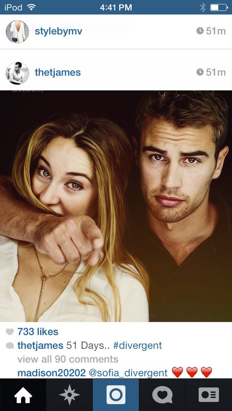 50 days till DIVERGENT Divergent Kiss, Thoe James, Divergent Four, Divergent Movie, Tris And Four, Tris Prior, Divergent Fandom, Divergent Trilogy, Divergent Series