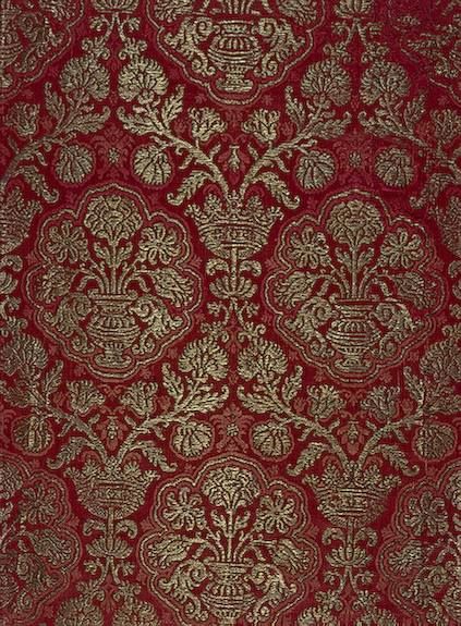 Pomegranate Brocade. In the collection of the State Hermitage Museum, St. Petersburg, Russia. Kali Design, Historical Embroidery, Pomegranate Pattern, State Hermitage Museum, Art Chinois, Golden Thread, Hermitage Museum, Art Japonais, Silk Brocade