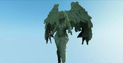 Minecraft Angel Build, Minecraft Eagle Statue, Minecraft Angel Statue, Minecraft Goddess Statue, Owl Statue Minecraft, Minecraft Giant Statue, Minecraft Copper Statue, Minecraft God Statue, Minecraft Pretty