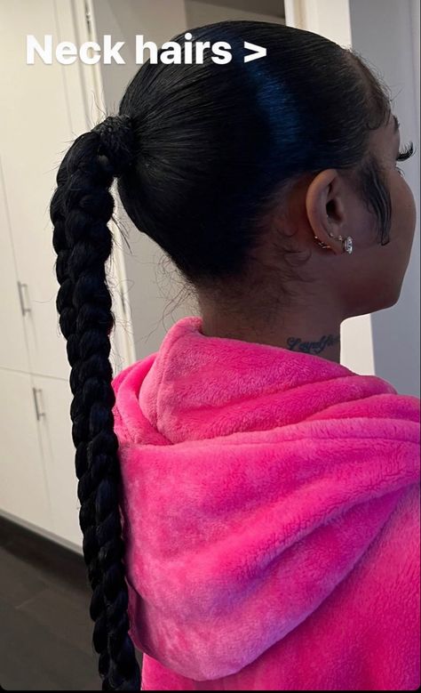 Sleek Braided Ponytail, Silk Press Natural Hair, Sleek Ponytail Hairstyles, Braided Ponytail Hairstyles, Protective Hairstyles Braids, Hair Appointment, Slick Hairstyles, Hot Hair Styles, Dope Hairstyles