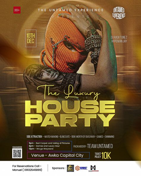 House Party Flyer design Luxury House Party, 2023 Flyer Design, House Party Flyer, Standout From The Crowd, Instagram Flyer, Party Flyers, Paying Attention, Party Flyer, Luxury House