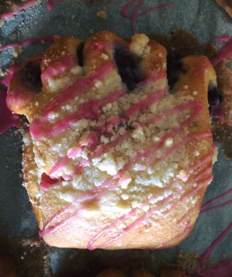 4. Huckleberry Bear Claws from the Polebridge Mercantile Huckleberry Bear Claw Recipe, Huckleberry Cinnamon Rolls, Bear Claw Recipe, Cinnamon Roll Bread, Montana Travel, Recipe Icon, Big Sky Montana, Bear Claw, Bear Claws