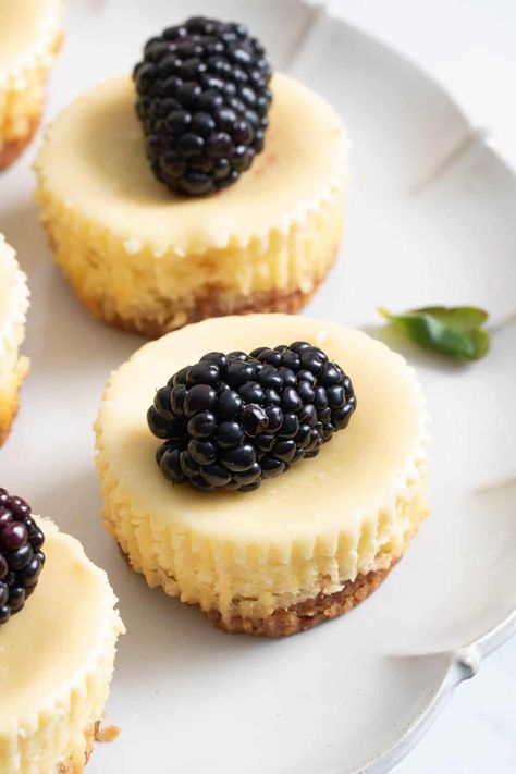 Cheesecake Bites Recipe, Mini Cheesecake Recipes, New York Style Cheesecake, Cake Cheesecake, Dessert Bites, Cheesecake Cupcakes, New York Cheesecake, Cake Sizes, Cheesecake Bites