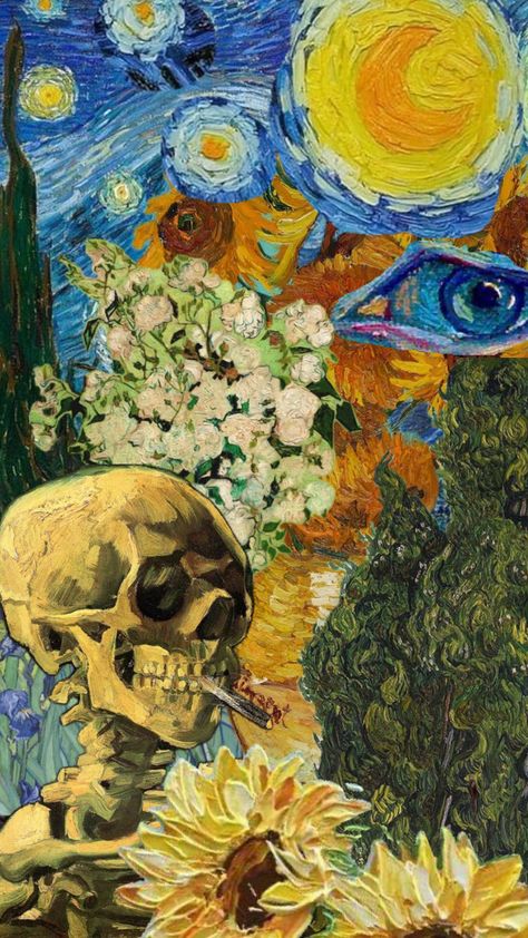 Wallpaper Van Gogh, Van Gogh Wallpaper, Ram Wallpaper, Evil Eye Tattoo, Macbook Air Wallpaper, Trippy Iphone Wallpaper, Eyes Wallpaper, Arte Van Gogh, Blue Wallpaper Iphone