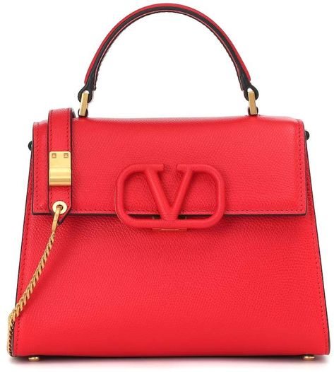 Valentino Garavani VSLING leather shoulder bag Valentino Bag, Red Shoulder Bag, Expensive Bag, Valentino Handbags, Boot Shoes, Valentino Bags, Yellow Fashion, Beautiful Bags, Shoes Women