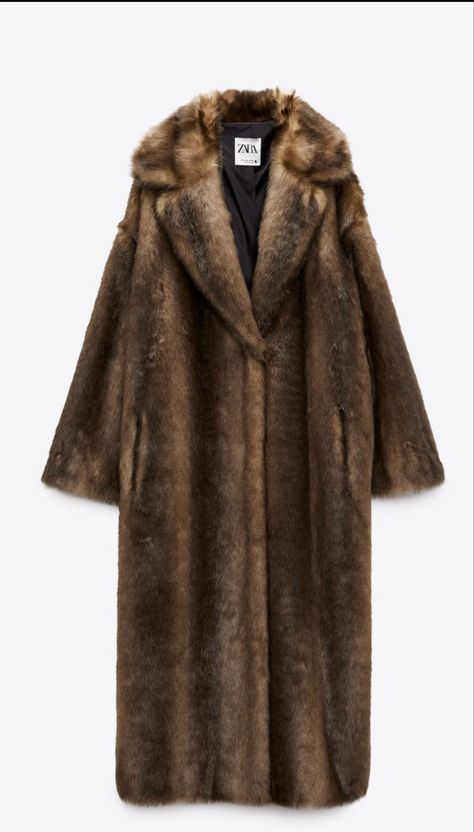 Zara Faux Fur Coat Brown, Zara Fur Coat, Faux Mink Coat, Zara Faux Fur Coat, Fur Coat Brown, Mink Faux Fur Coat, Brown Fur Coat, Fur Coat Long, Brown Faux Fur Coat