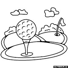 Golf Course Coloring Page Golf Printables Free, Golf Coloring Pages, Golf Drawing Easy, Golf Drawing Ideas, Golf Coloring Pages Free Printable, Golf Cartoon Drawing, Golf Line Drawing, Golf Course Drawing, Golf Clip Art