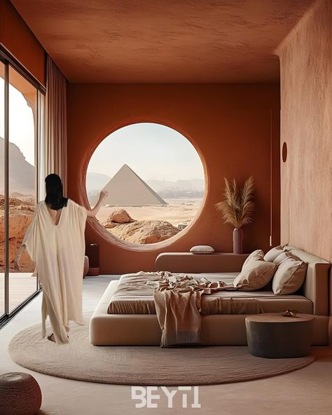 Serene Minimalistic Ancient Egypt Inspired Bedroom Design 📜 . . . . . . . . . . #ancient #midjourney #bedroomdesign #luxuryhomes #luxuryinteriors #villa #homedesign #houses #architecture #bathroomdesign Houses Architecture, Inspired Bedroom, Ancient Egypt, Luxury Interior, Decor Project, Bedroom Inspirations, Bathroom Design, Luxury Homes, Bedroom Design