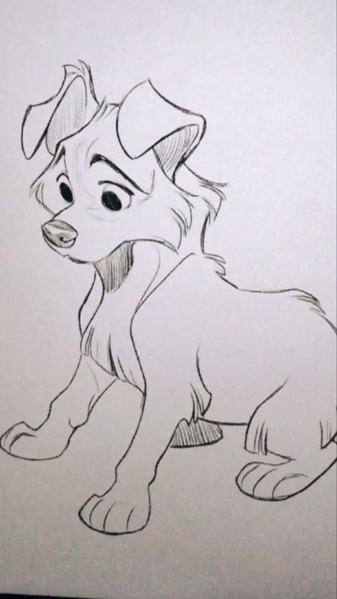 Animals Art Reference, Disney Style Dog Drawing, Puppy Reference Drawing, Dogs Cartoon Drawing, Stylized Dog Drawing, Dogs Drawing Reference, How To Draw Cartoon Dogs, Animated Dog Drawing, Dog Refrence Drawings